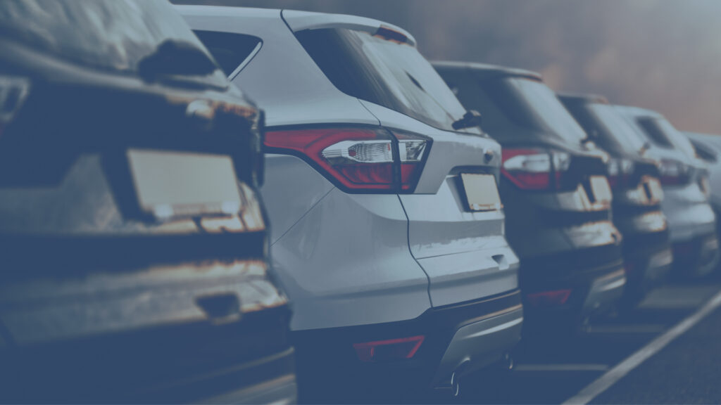 Back end of new vehicles.